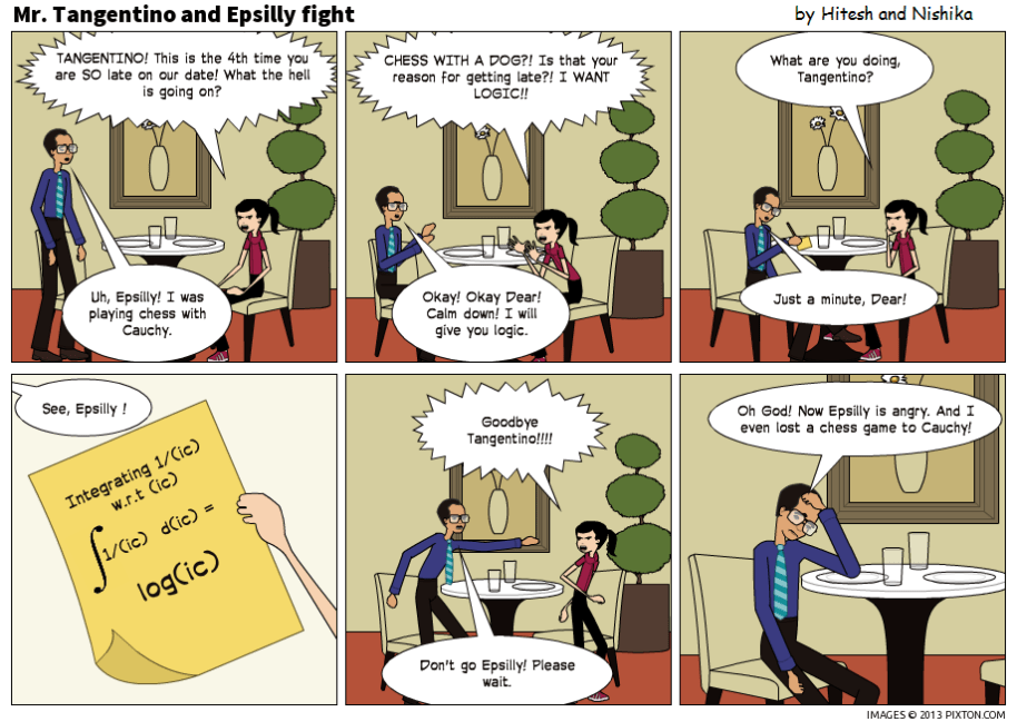 Mr Tangentino and Epsilly fight!