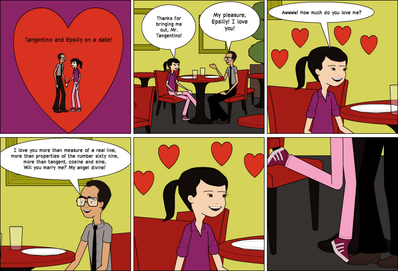 Mr. Tangentino and Epsilly on a Date!