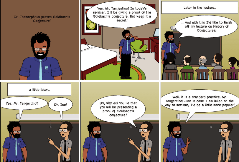 Dr. Isomorpheus proves Goldbach's Conjecture!