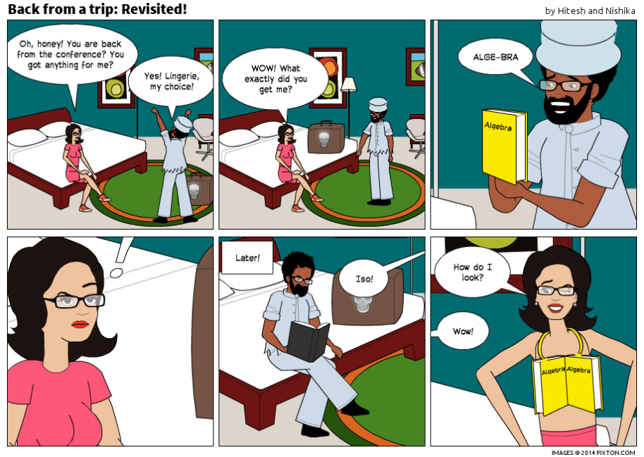 Pixton_Comic_Back_from_a_trip_Revisited_by_Hitesh_and_Nishika