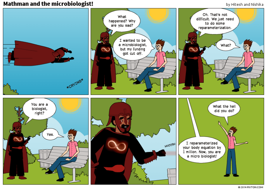 Pixton_Comic_Mathman_and_the_microbiologist_by_Hitesh_and_Nishika